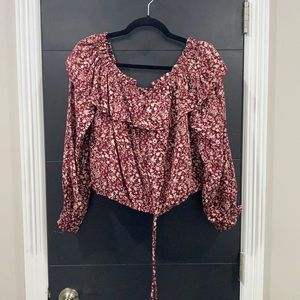 Maroon top, large slightly used
